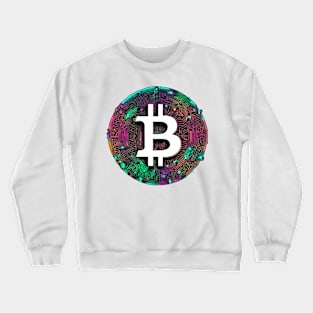 Bitcoin colorful Crewneck Sweatshirt